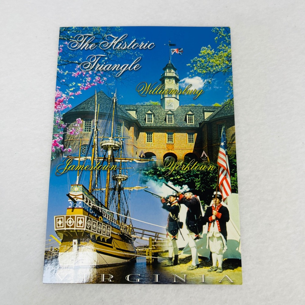Virginia Historic Triangle Postcard Williamsburg Jamestown Yorktown Bill Gaertne